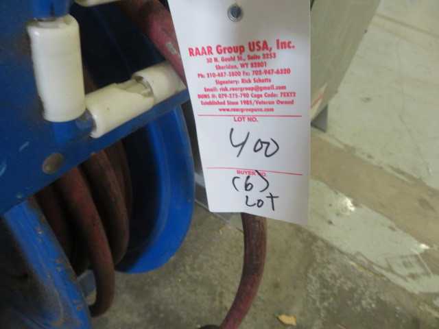 Air Hose Coil Reel (6) Lot - MISCELLANEOUS