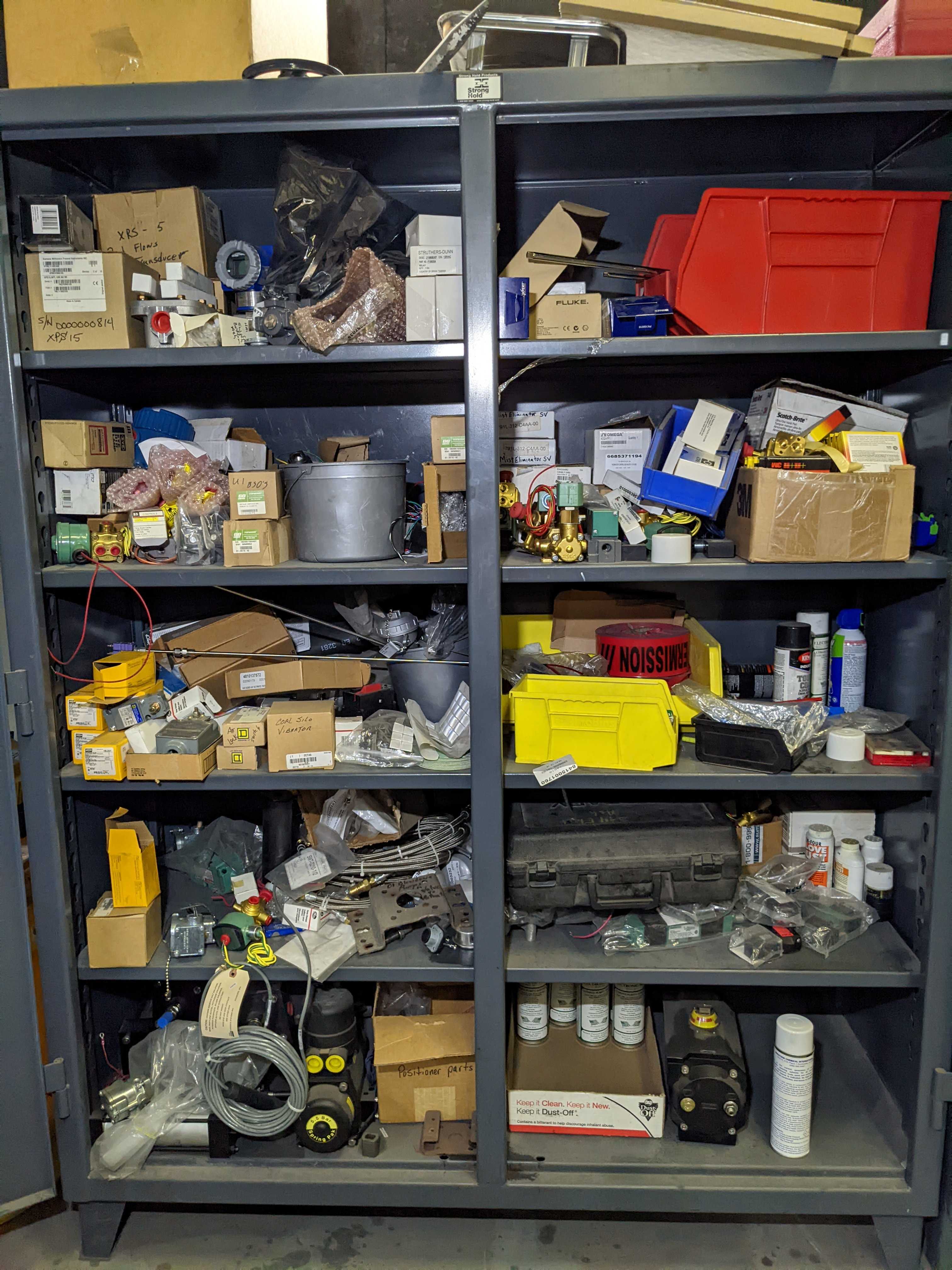 CABINET WITH CONTENTS - VALVES