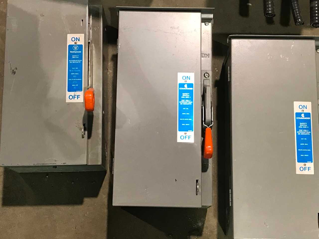 WESTINGHOUSE/COMMANDER SAFETY SWITCHES (QTY 3) - SAFETY SWITCH