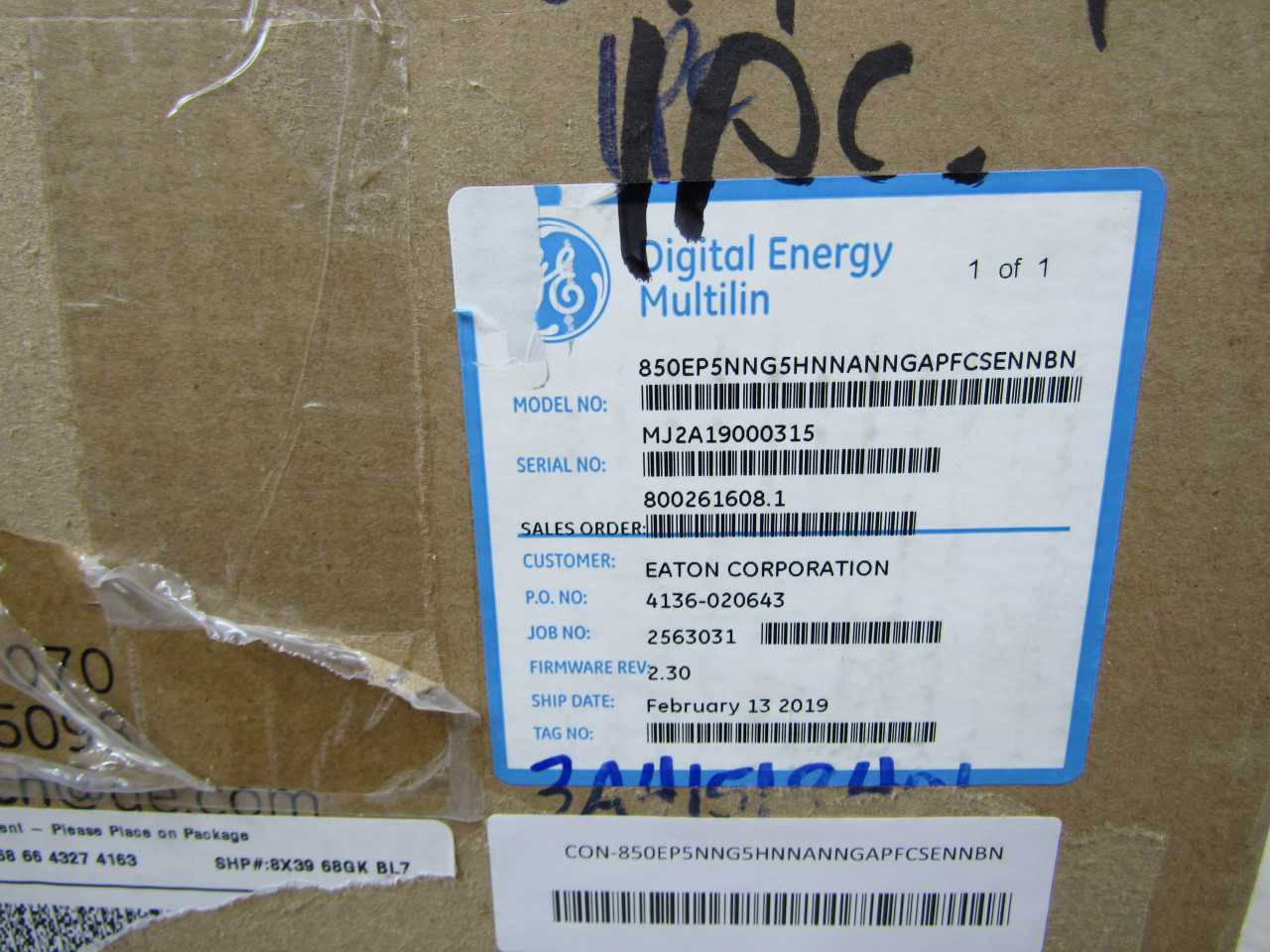 GE 850EP5NNG5HNNANNGAPFCSENNBN I/O Module - AUTOMATION & CONTROLS