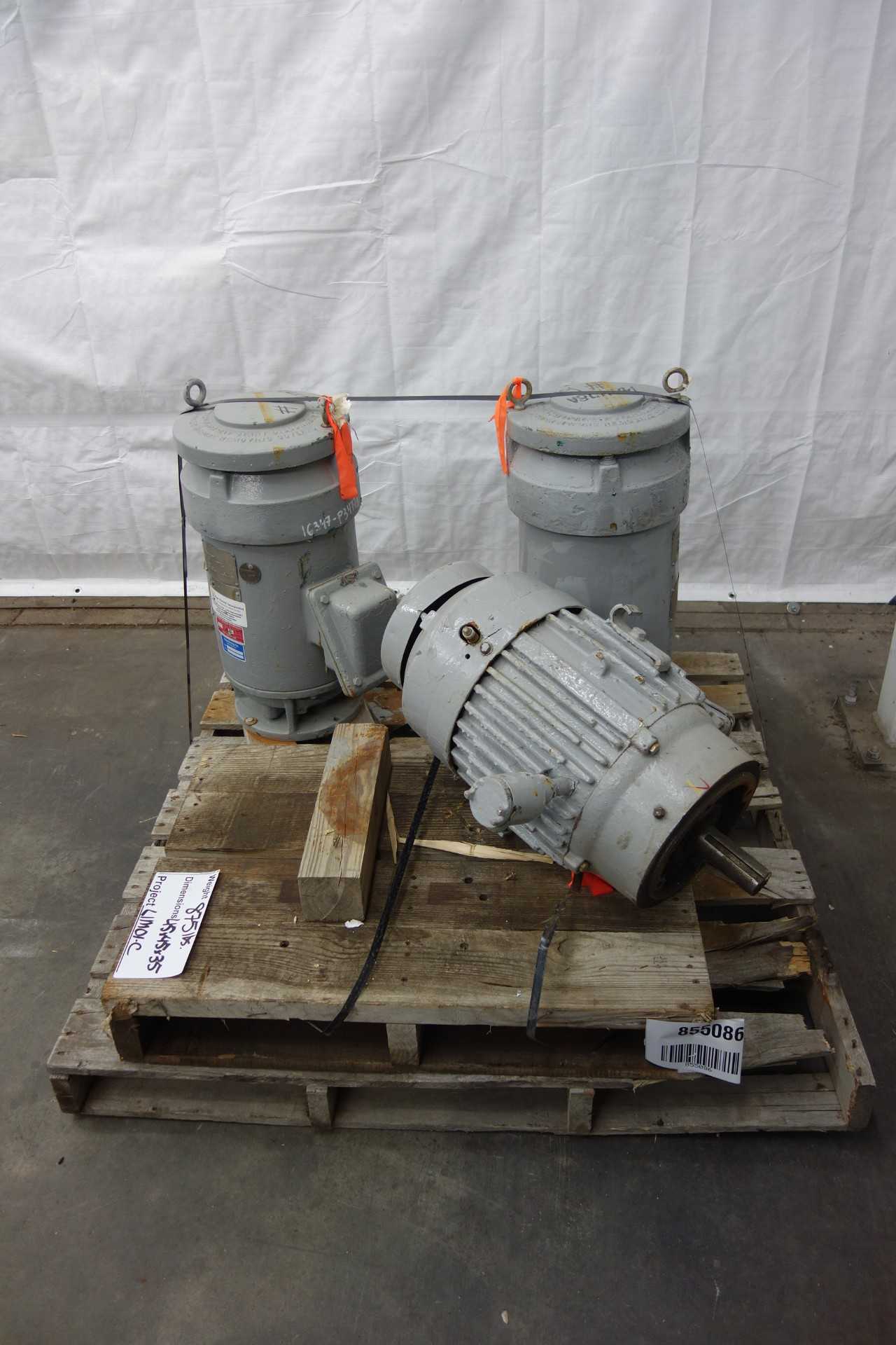 LOT OF ASSORTED ELECTRIC MOTORS - ELECTRIC MOTORS