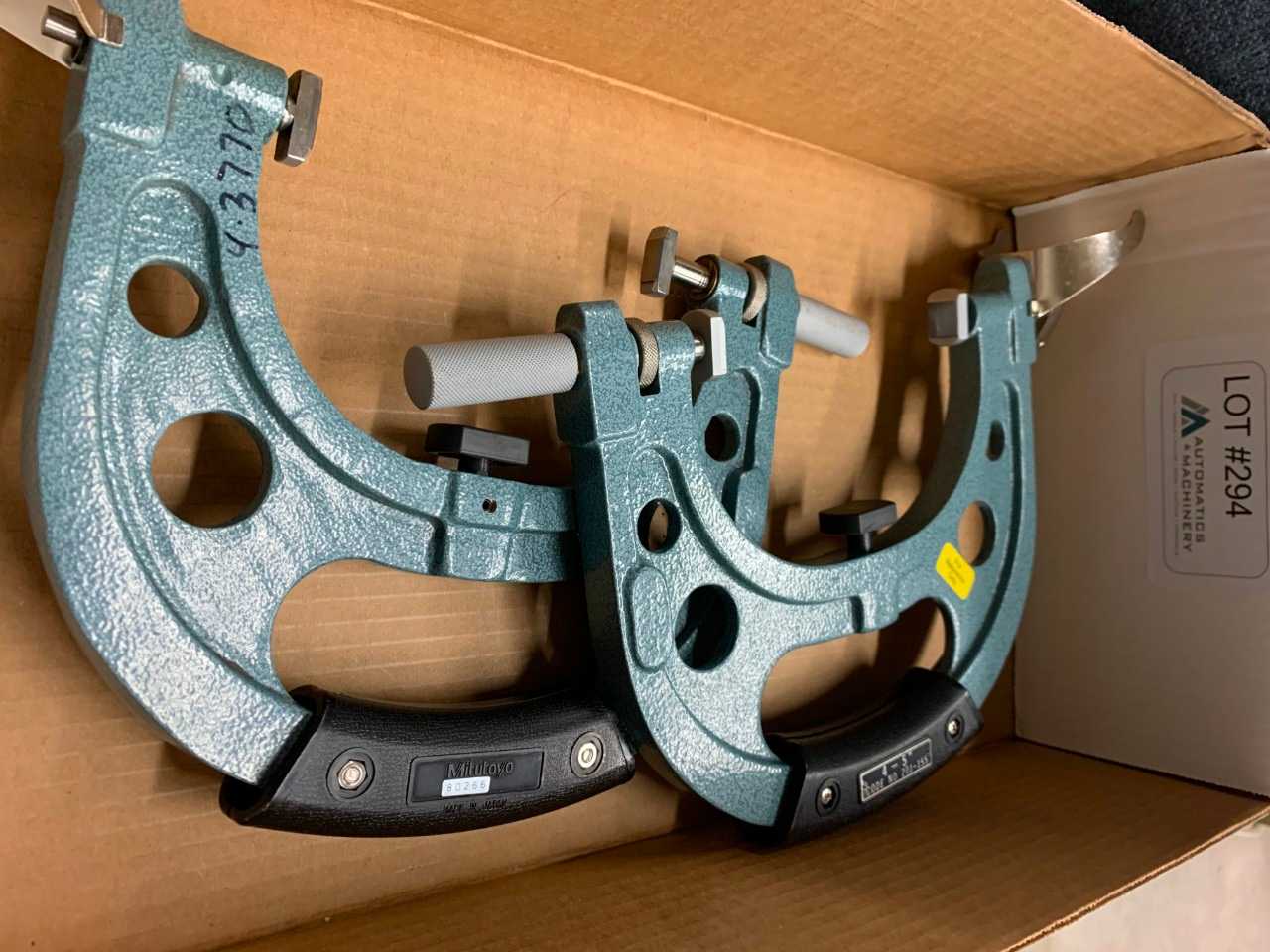 (2) Mitutoyo Micrometers - ELECTRIC POWER TOOLS (2) Mitutoyo Micrometers - ELECTRIC POWER TOOLS