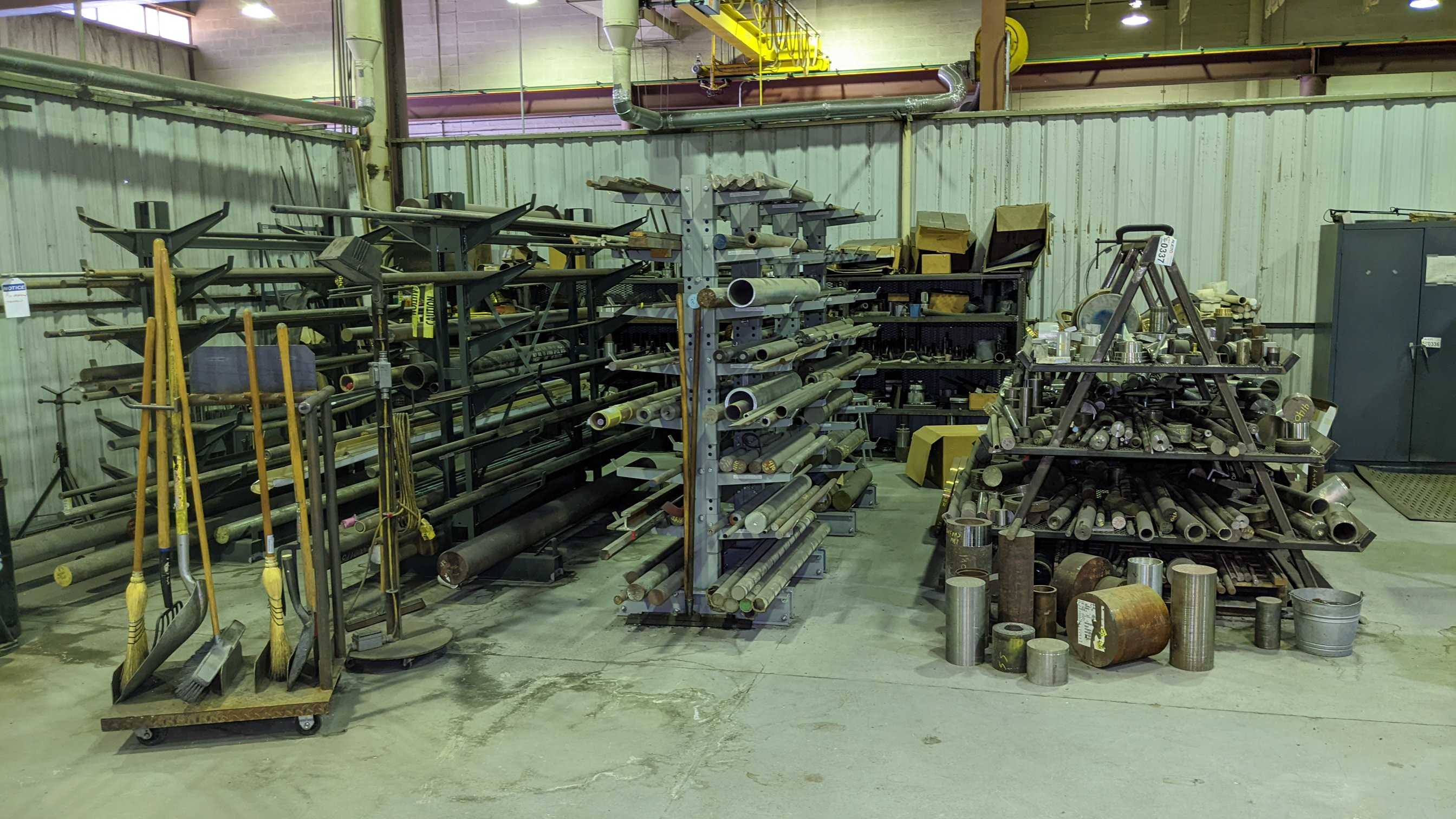 LOT OF RACKS AND CONTENTS - PROCESS EQUIPMENT