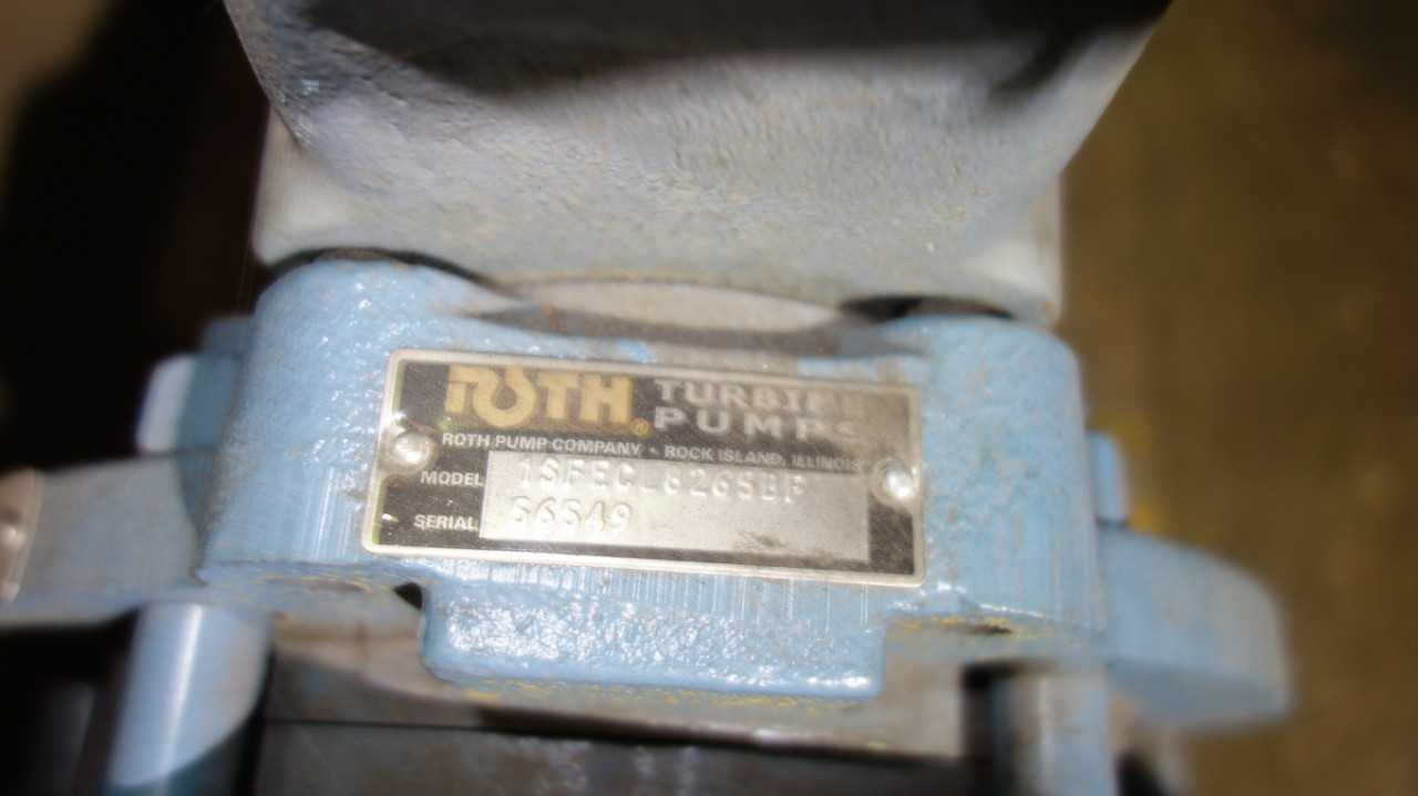 LOT OF 4 ROTH 1SFECL8265BF TURBINE PUMPS 10HP MOTORS - ELECTRIC MOTORS