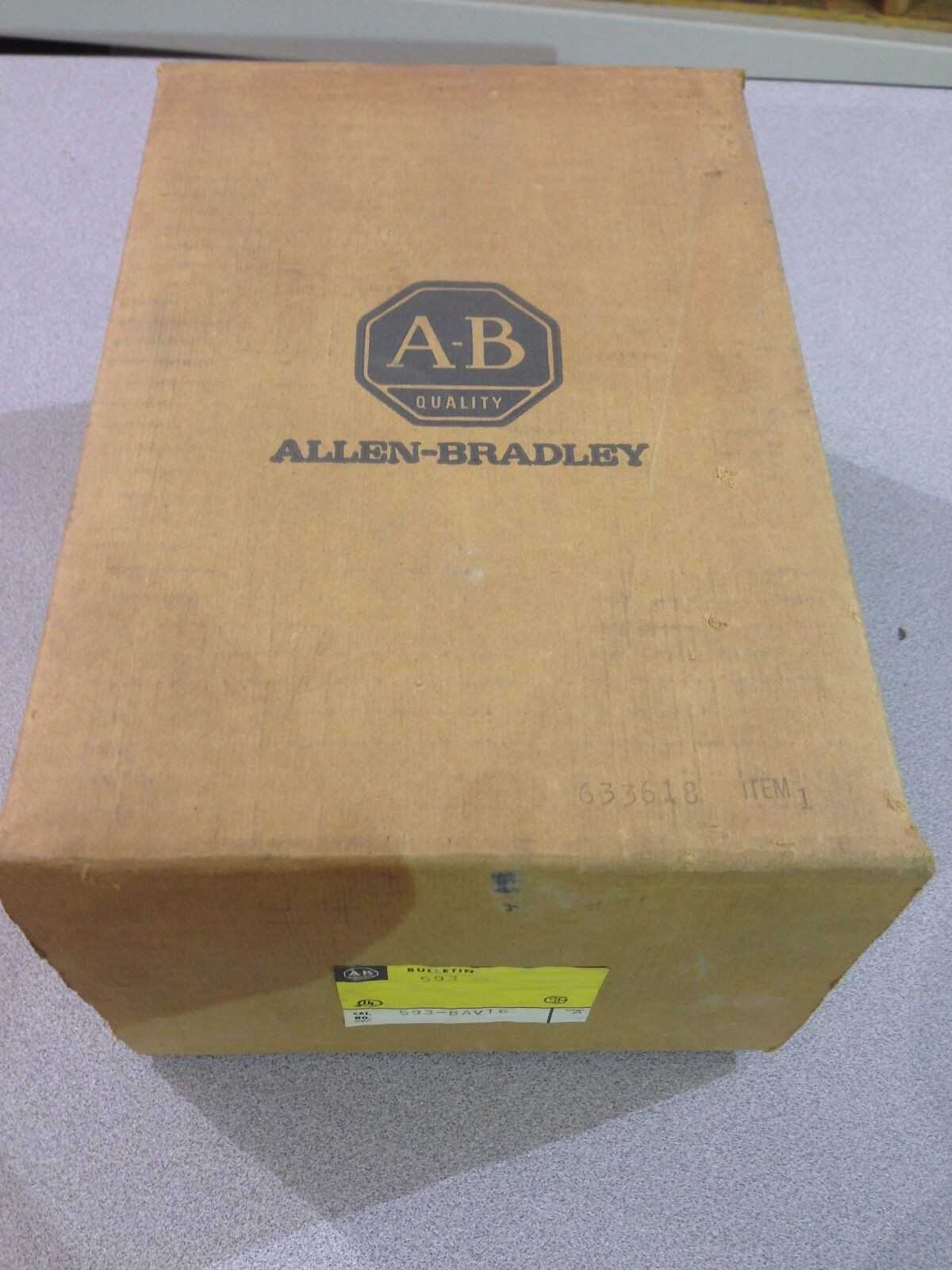 NEW IN BOX ALLEN-BRADLEY OVERLOAD RELAY 593-BOV16 WITH ENCLOSURE 593-BAV16 - AUTOMATION & CONTROLS NEW IN BOX ALLEN-BRADLEY OVERLOAD RELAY 593-BOV16 WITH ENCLOSURE 593-BAV16 - AUTOMATION & CONTROLS
