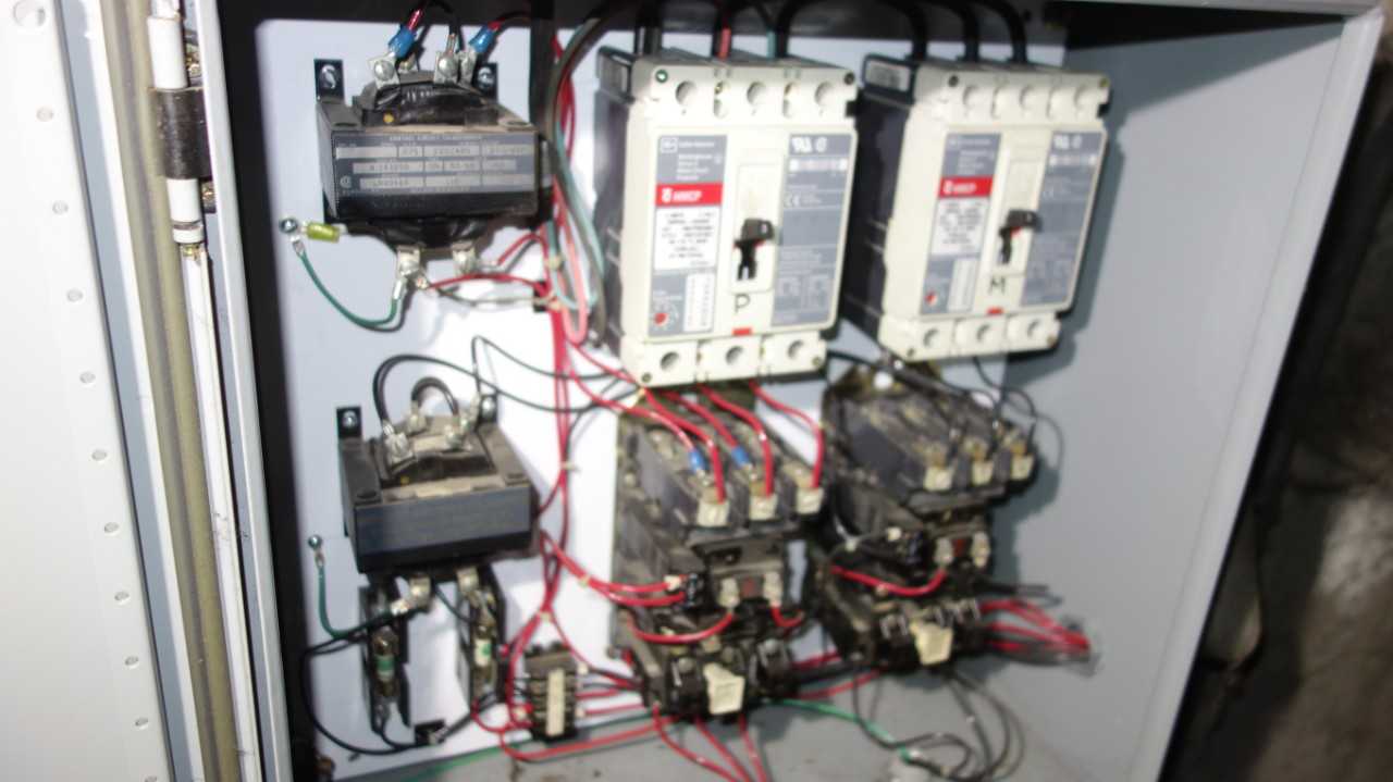 CONTROL PANEL W/ 2X ALLEN BRADLEY 509-AOD SIZE 0 STARTER - AUTOMATION & CONTROLS