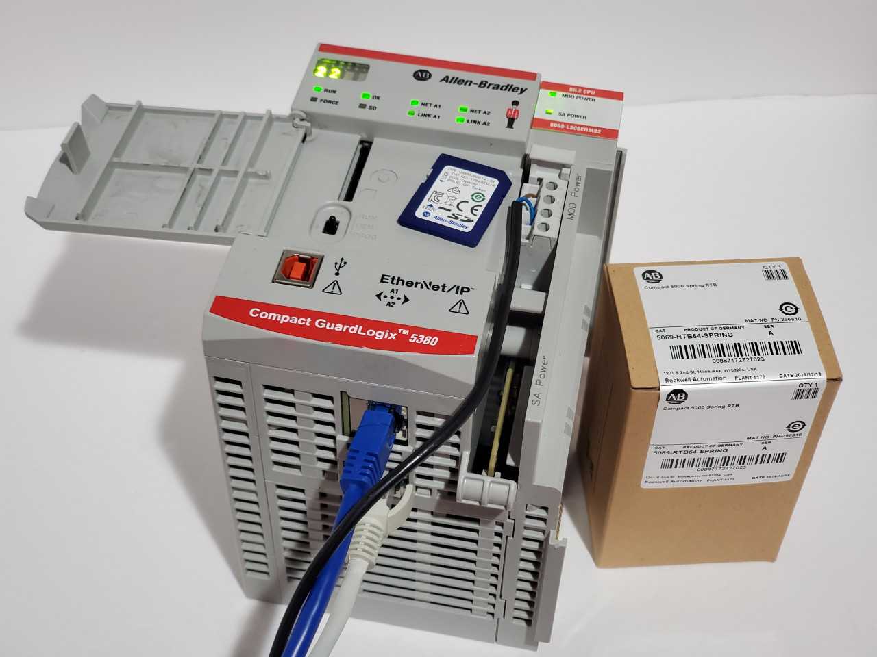Allen Bradley CompactLogix 5069-L306ERMS2 Plus Brand new 5069-RTB64 Spring - AUTOMATION & CONTROLS Allen Bradley CompactLogix 5069-L306ERMS2 Plus Brand new 5069-RTB64 Spring - AUTOMATION & CONTROLS