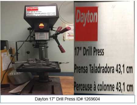 17" Drill Press - UPRIGHT DRILL PRESSES