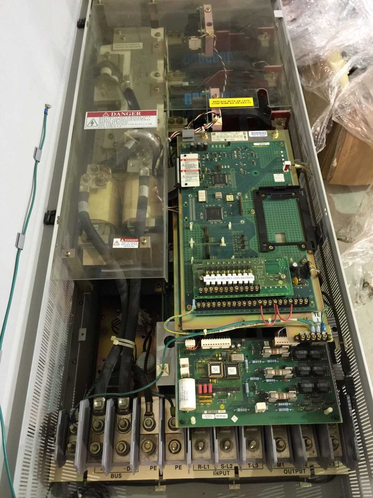 USED ALLEN-BRADLEY 200HP 1336 PLUS II AC DRIVE 1336F-B200-AA-EN-HA2-L6 SERIES A - MOTOR DRIVES