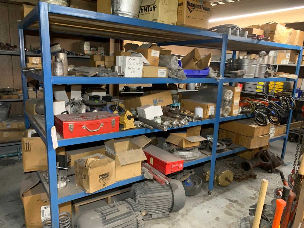 CONTENTS OF SHELVING - INDUSTRIAL PARTS