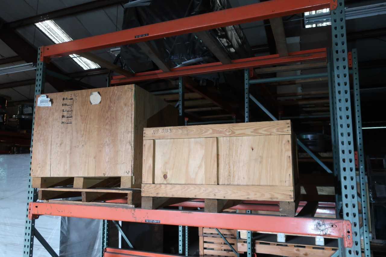 CONTENTS OF 3X SECTIONS OF PALLET RACKING (EXCLUDES LOT 635), ASSORTED COAL TURBINE CONTROL REPLACEMENT PARTS, 2IN BALL VALVES, FOXBORO RTT20 TRANSMITTERS, FALK COUPLINGS - PALLET RACKING