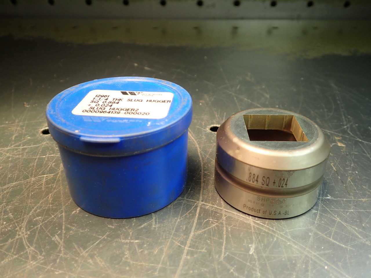 Wilson .884" Square +.024" Turret Press Die, 1-7/8" Dia x 1-1/4" Thick, NOS - MACHINING EQUIPMENT