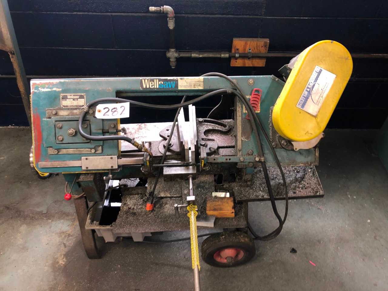 Wellsaw Model 58B Horizontal Bandsaw, 110 Volt, S/N:20800 - METAL SAWS