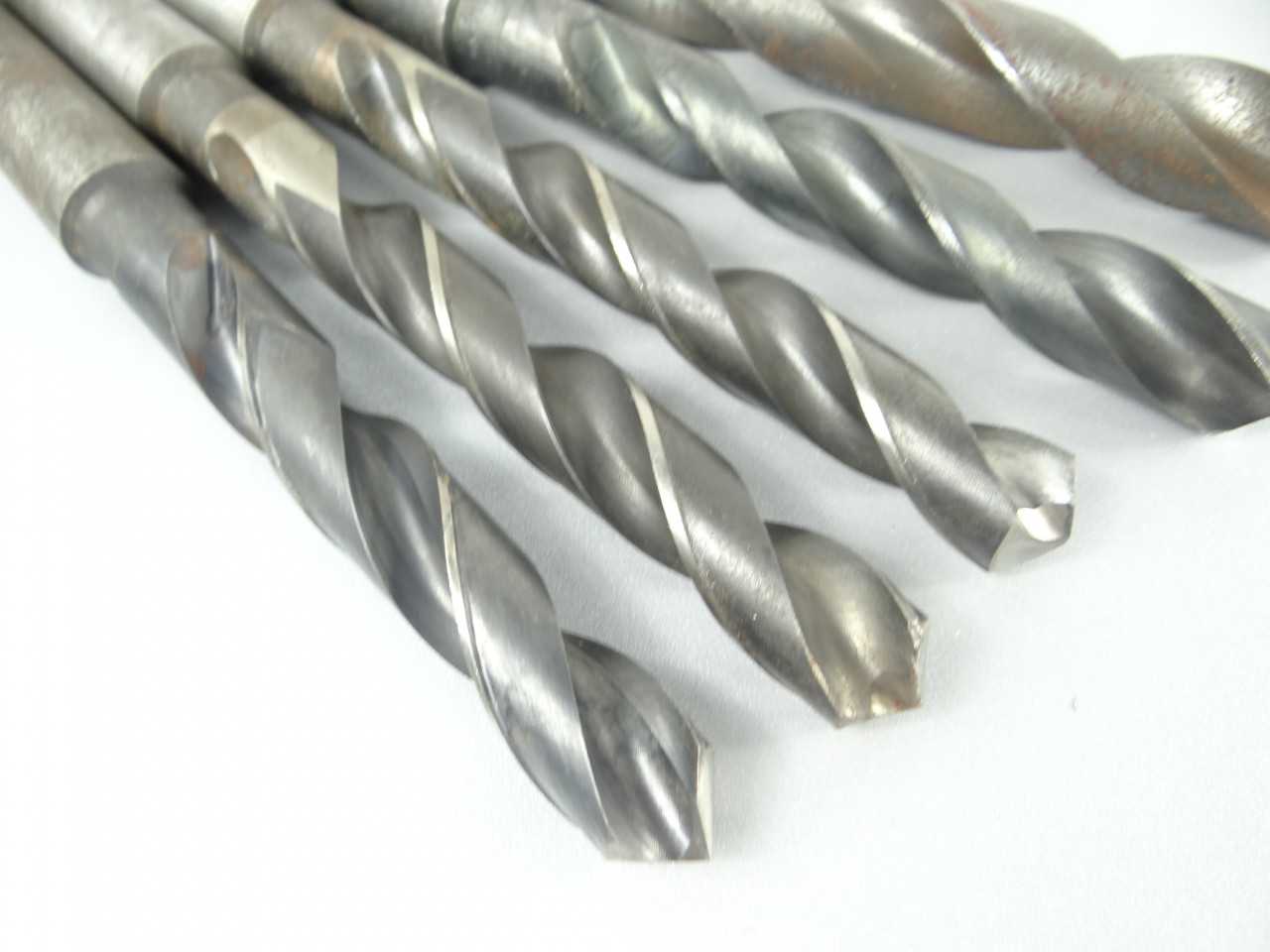 Lot of 5 HSS 3MT Taper Shank Drills - MACHINING EQUIPMENT PARTS
