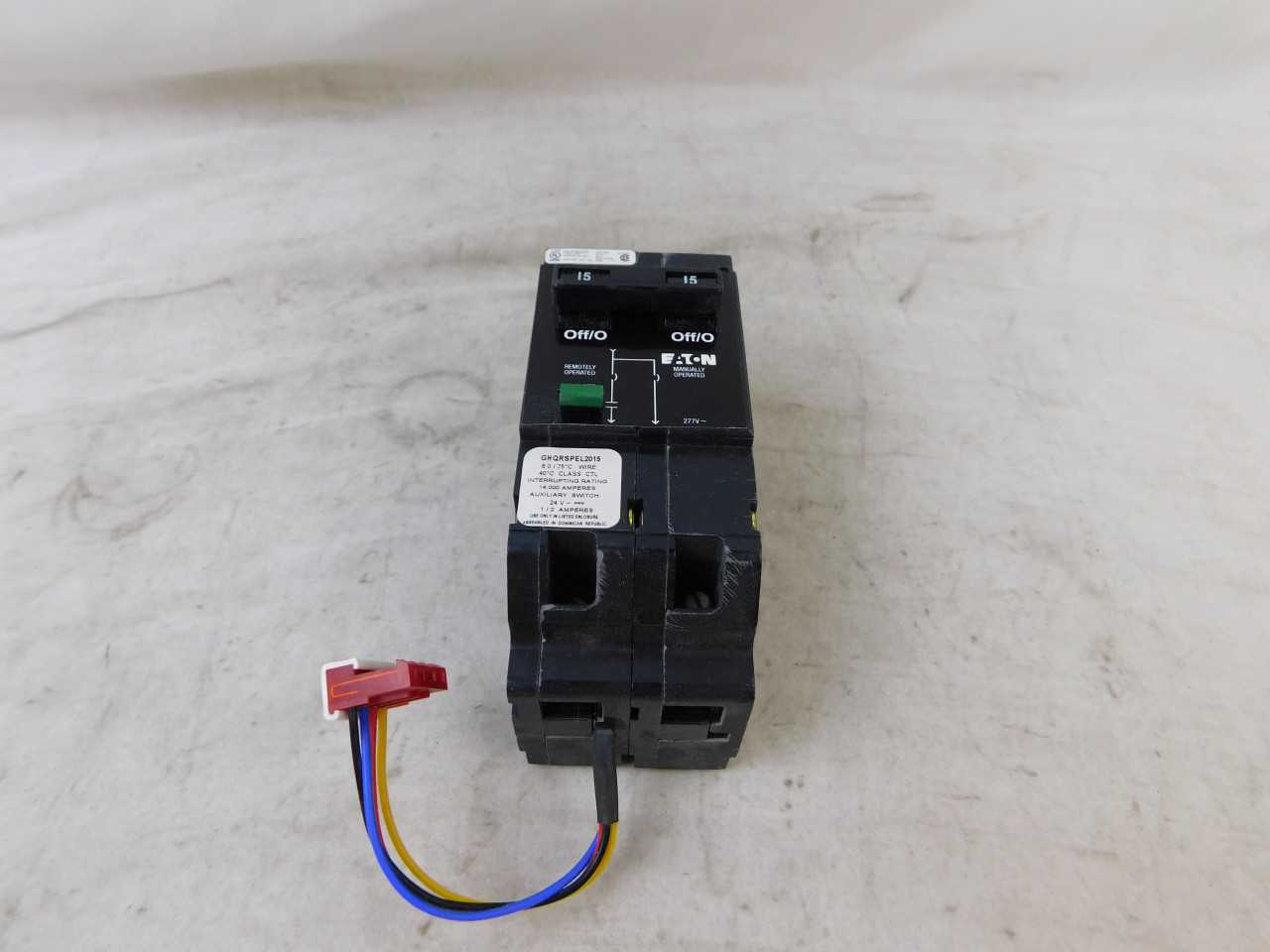 (2) Eaton GHQRSPEL2015 Dual Function 1P 15A 277VAC 50/60Hz - MACHINING ACCESSORIES & TOOLING