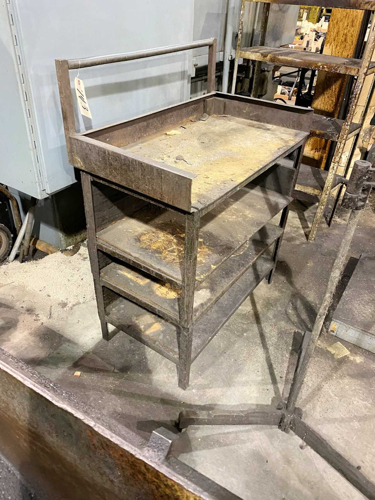 Lot) (1) Bench and (3) Tables - MATERIAL HANDLING Lot) (1) Bench and (3) Tables - MATERIAL HANDLING