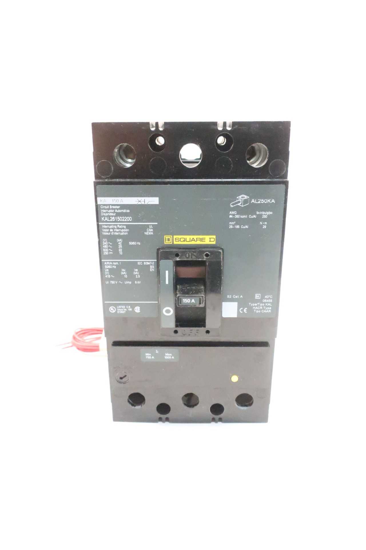 SQUARE D KAL261502200 CIRCUIT BREAKER 2P 150A - CIRCUIT BREAKERS