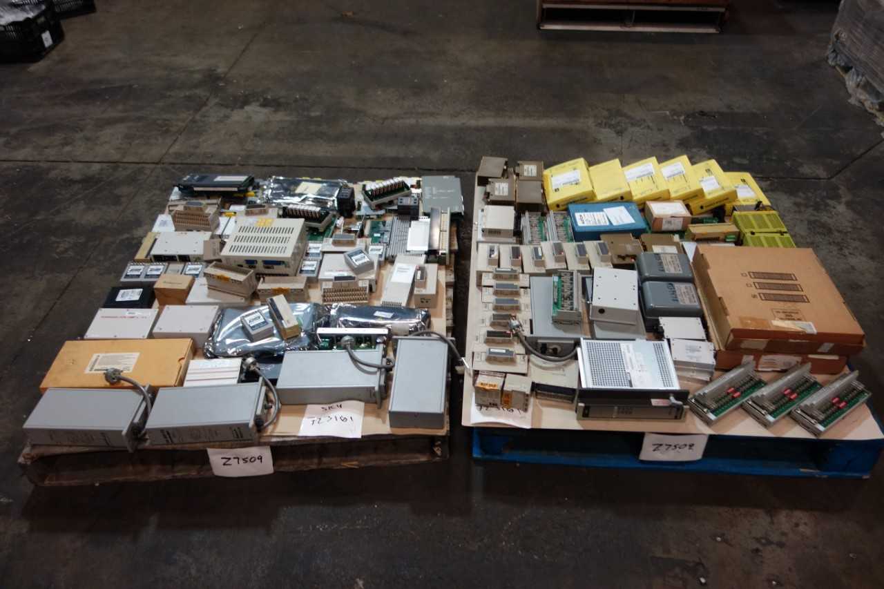 2 PALLETS OF ASSORTED ELECTRICAL PCB BOARDS, DIGITAL UNITS, POWER MODULES - ELECTRICAL COMPONENTS