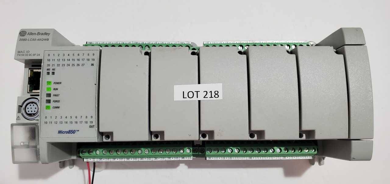 Allen Bradley Micro 850  2080-LC50-48QWB PLC - AUTOMATION & CONTROLS