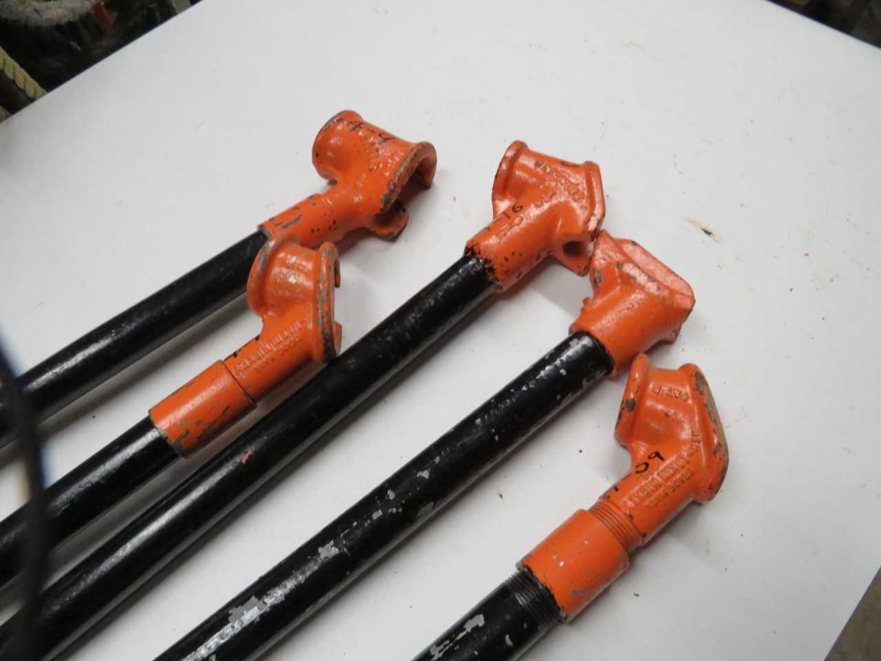 LOT OF 5 ASSORTED CONDUIT BENDER HICKEY - LANKIN, GREENLEE - HAND TOOLS