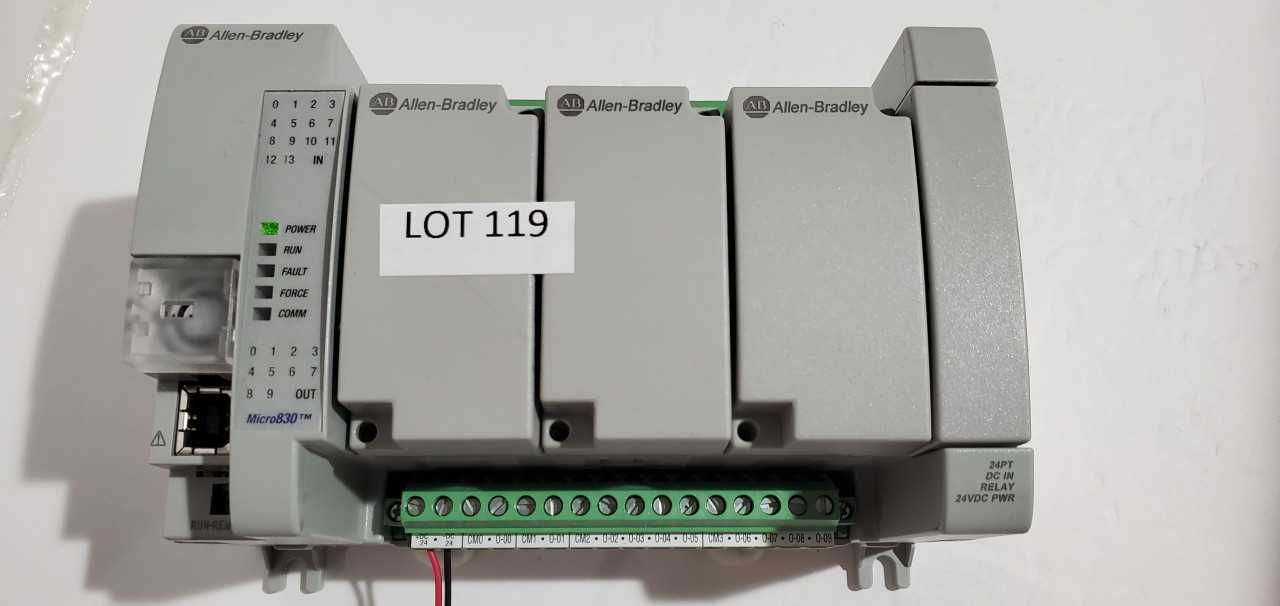 Allen Bradley Micro 830 2080-LC30-24QWB PLC - AUTOMATION & CONTROLS