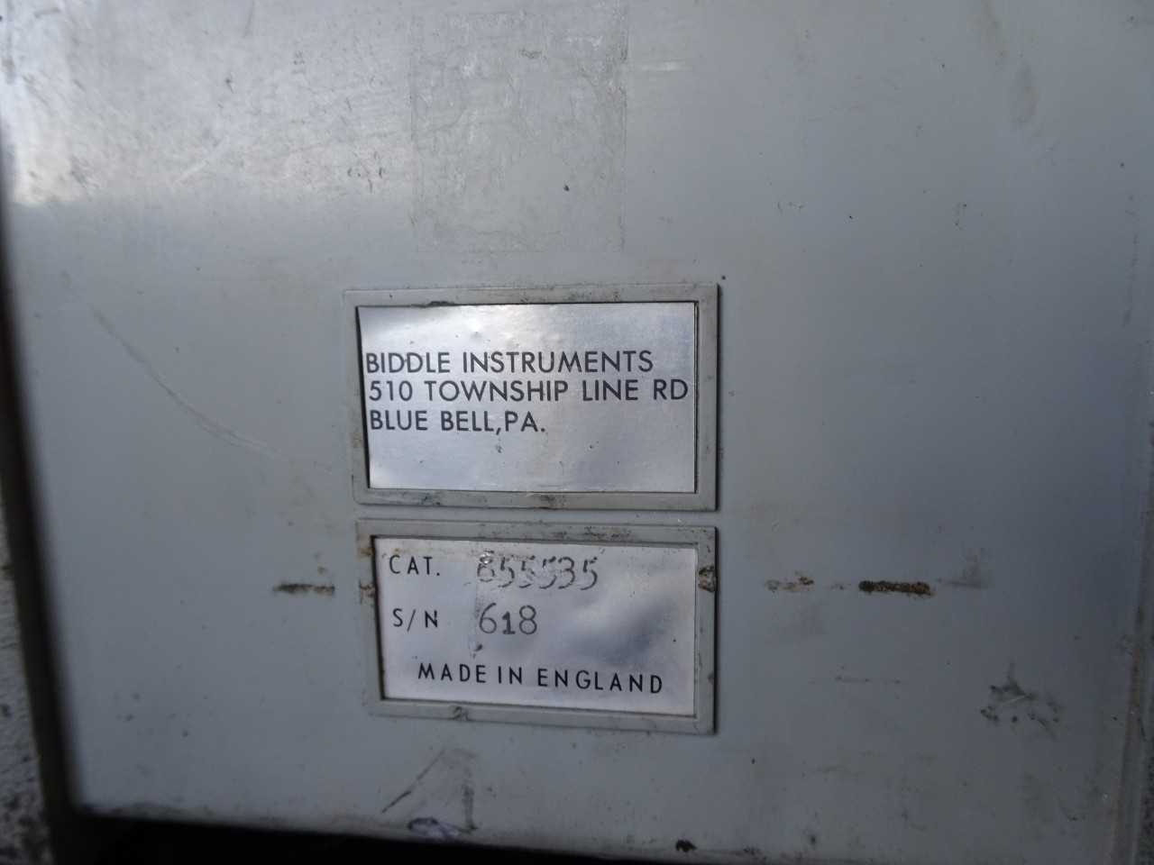 BIDDLE MEGGER tester - ELECTRICAL TESTING EQUIPMENT