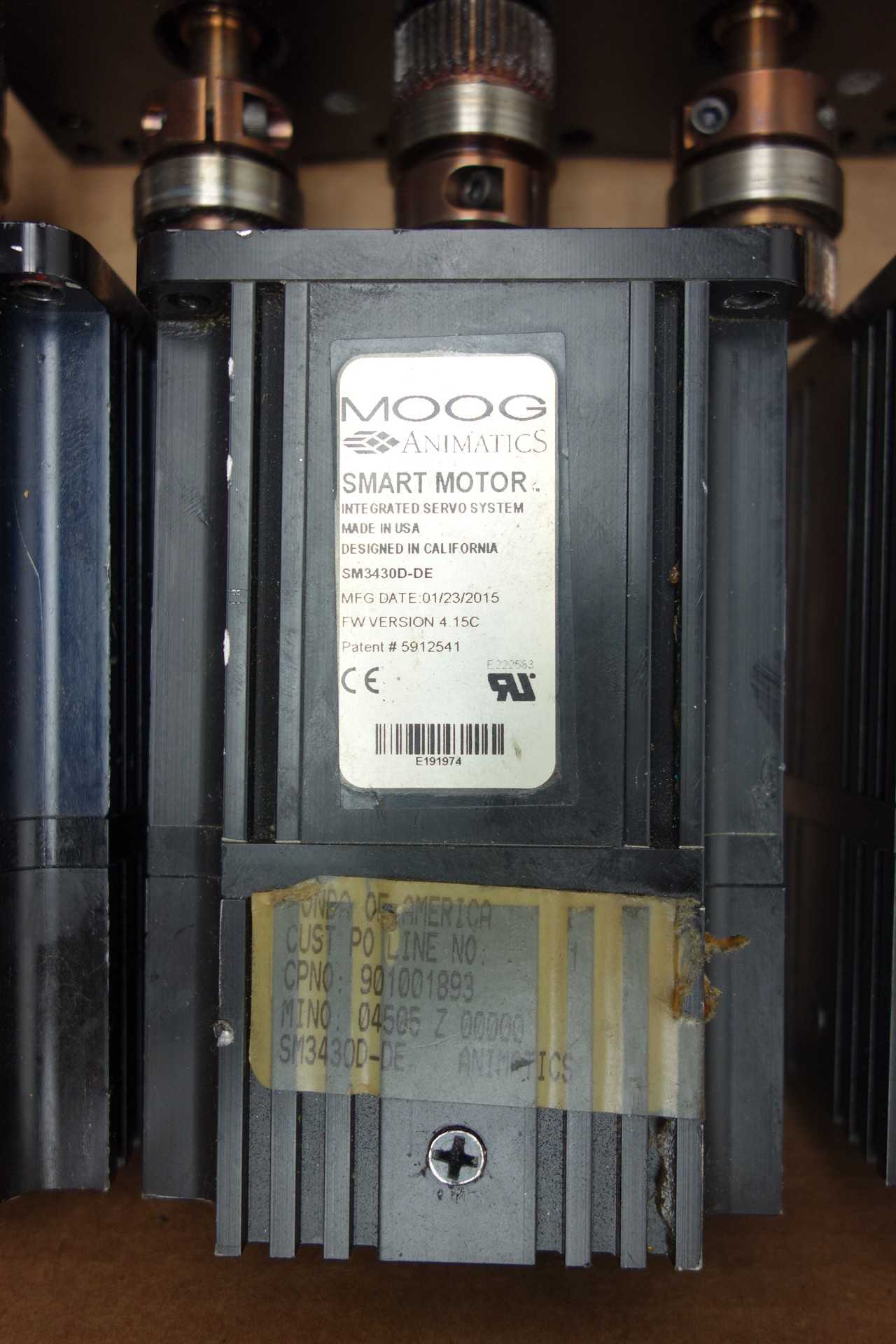 LOT OF 8 MOOG ANIMATICS SERVO MOTORS - SERVO