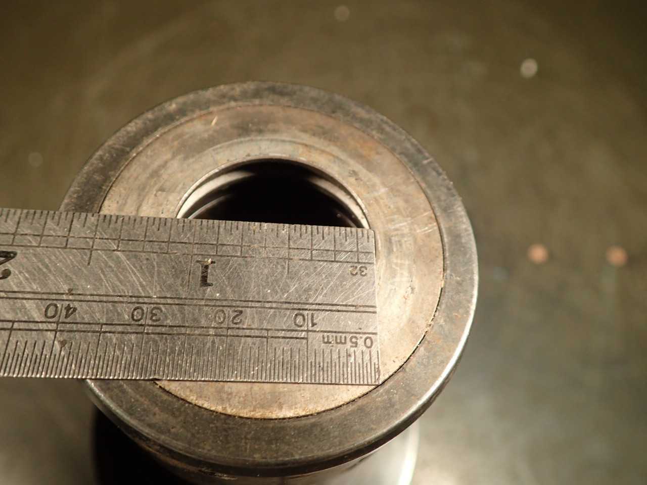 Command C6C5-1000 TG-100 Comflex Collet Chuck: 5" Extension, CAT-50 Taper Shank - MACHINING ACCESSORIES & TOOLING