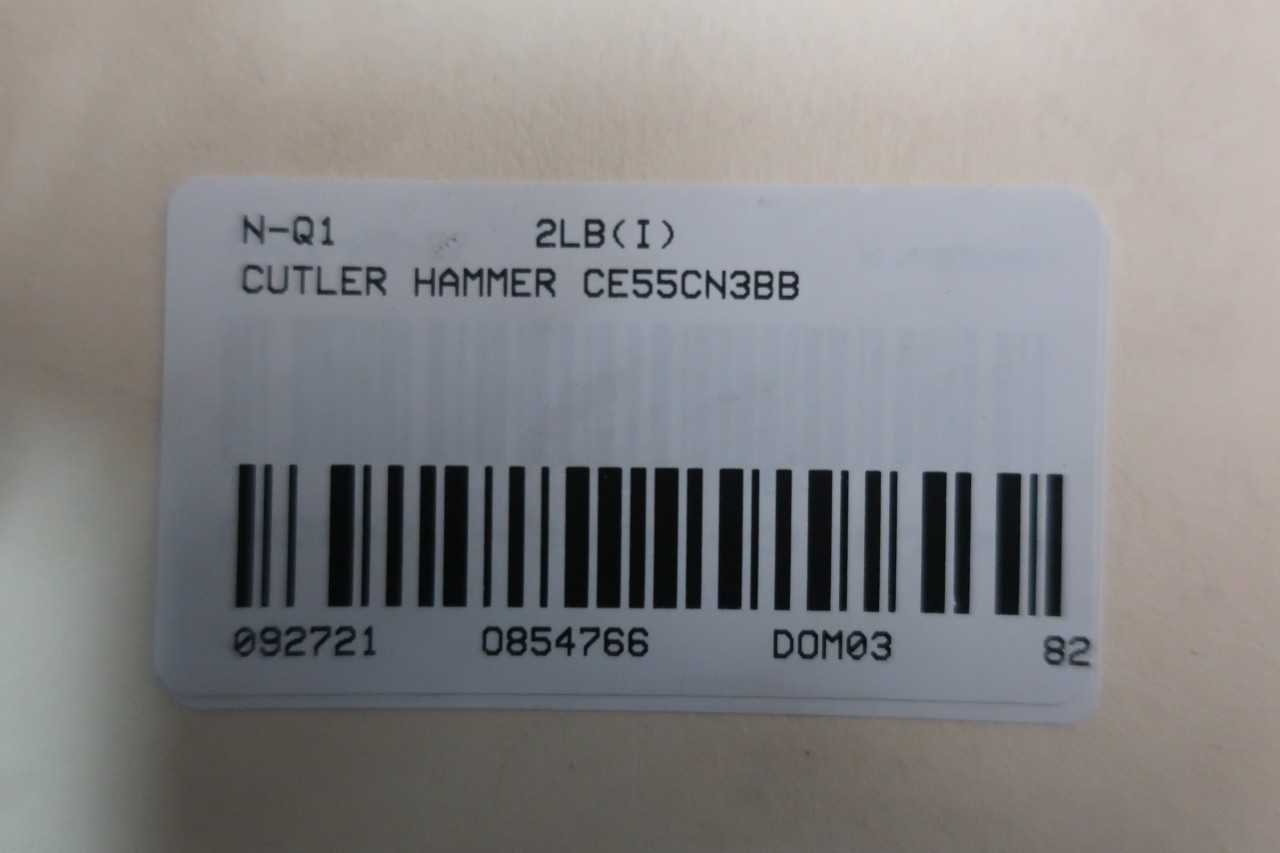 CUTLER HAMMER CE55CN3BB SIZE 0 REVERSING CONTACTOR 220/240V-AC 7-1/2HP - CONTACTORS