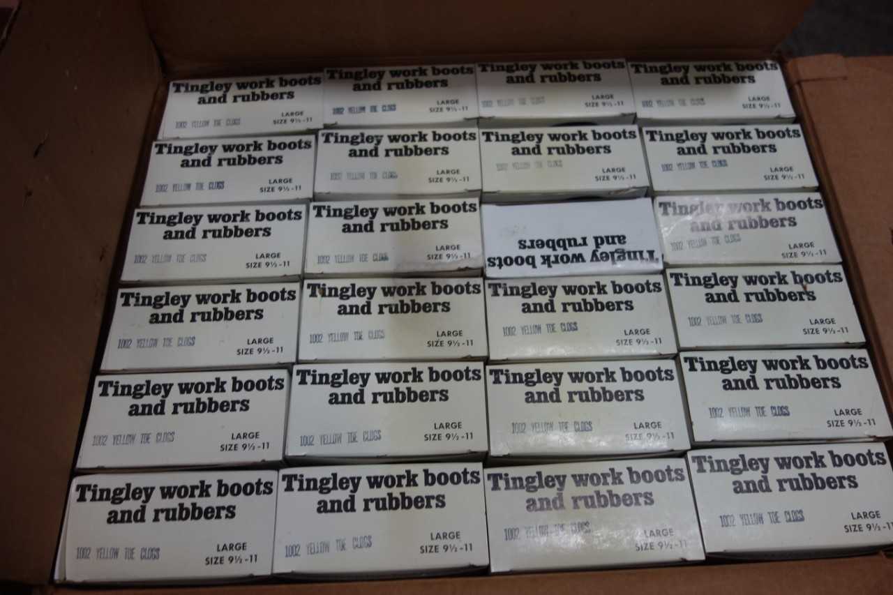 LOT OF ASSORTED TINGLEY RUBBER CLOGS - HAND TOOLS