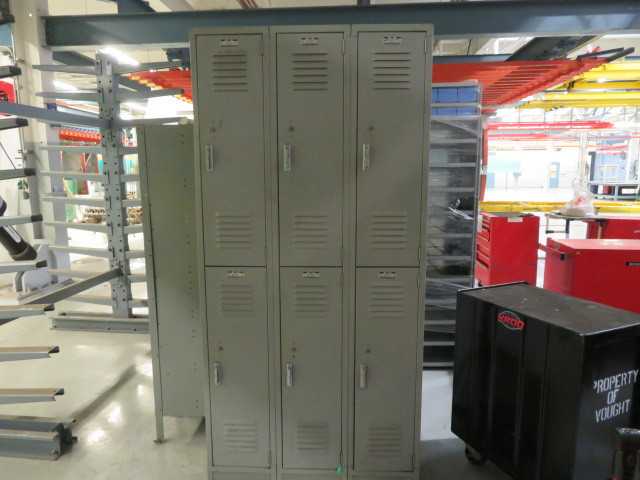 Lockers, 3 each @ 5' H and 24 each @ 3.5 H, all in this lot - SHELVING