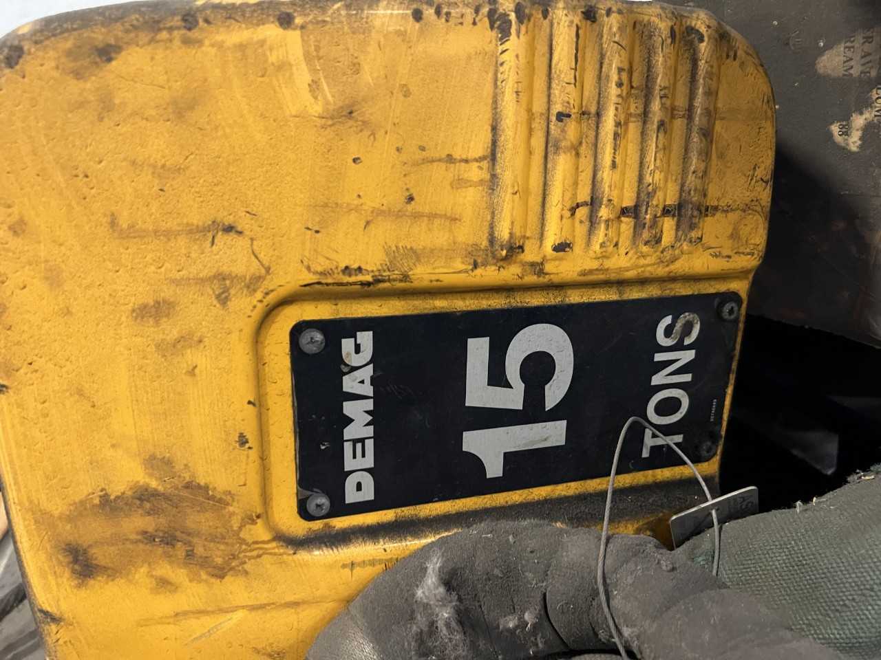 Demag 15 Ton Drive Hoist TYP: FG08 OEL: 1,5L Beauform; U1-H0-F0/9,87 FABR - NR: 41361432 - LIFTING EQUIPMENT