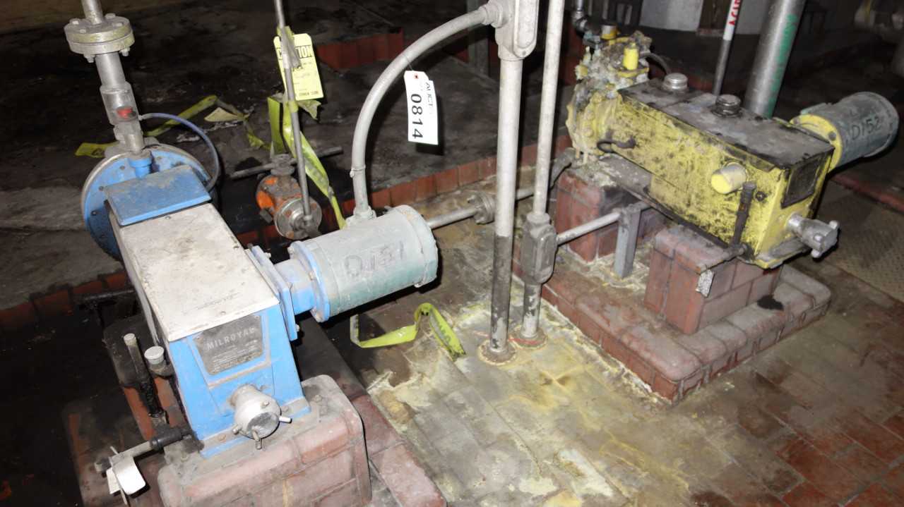 LOT OF 4 MILTON ROY METERING PUMPS 190GPH 3/4HP - MISCELLANEOUS
