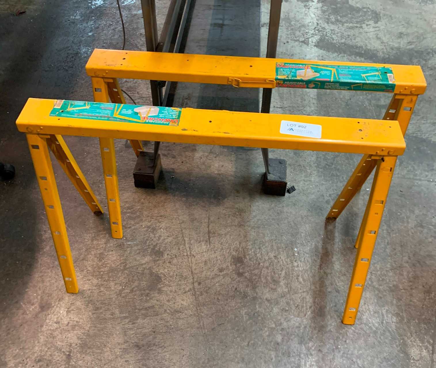 Steel Saw Horses - ELECTRIC POWER TOOLS