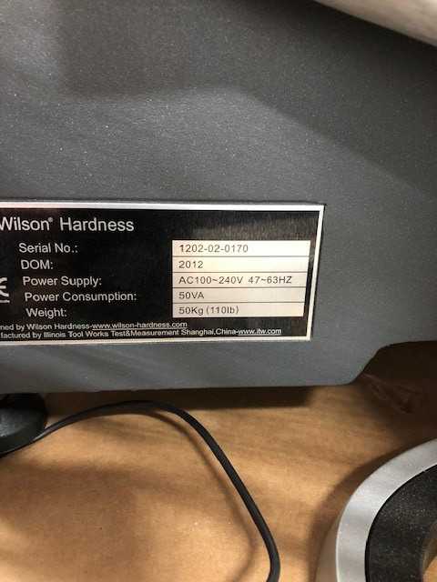 Wilson Tukon 1202 Hardness Tester - Certified & Tested - LAB & SCIENTIFIC