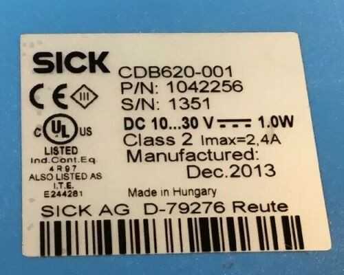 SICK Equipment "Like New - Pulled from New Machinery and Bench Tested" -  Qty:3 - SICK WTB4-3P2261 Photoelectric Proximity Sensor 1028100; Qty:15 -  SICK WTB12-3P2411 Optic 10....30VDC; Qty:2 - SICK CDB620-001 P/N: 1042256 Connection Module Sensor Junctio - INDUSTRIAL PARTS