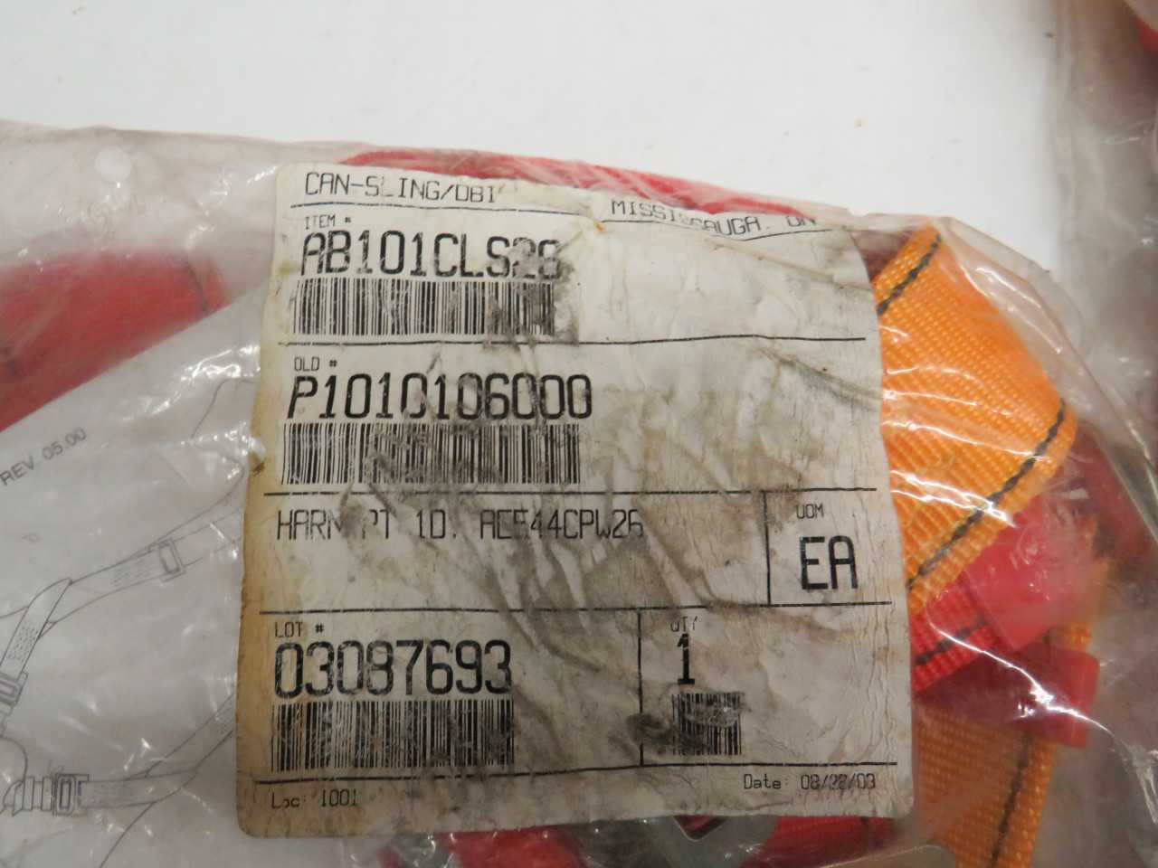 LOT OF 2 PROTECTA AB100AS26R KIT AB101C, AB101CLS28 FULL BODY HARNESS - SAFETY EQUIPMENT