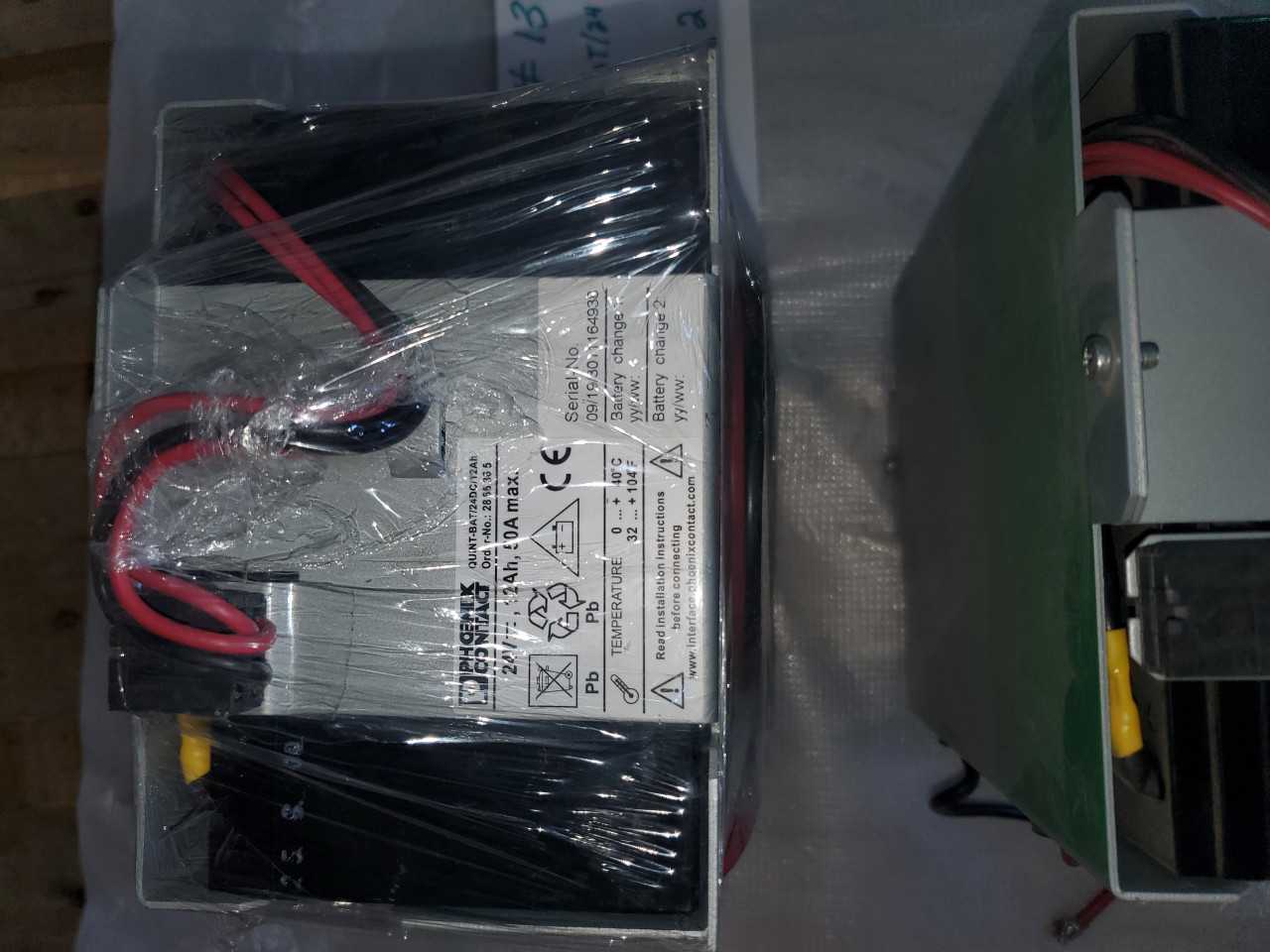 PHOENIX CONTACT QUINT-BAT/24 - 2866365 QTY. 2 - AUTOMATION & CONTROLS PHOENIX CONTACT QUINT-BAT/24 - 2866365 QTY. 2 - AUTOMATION & CONTROLS
