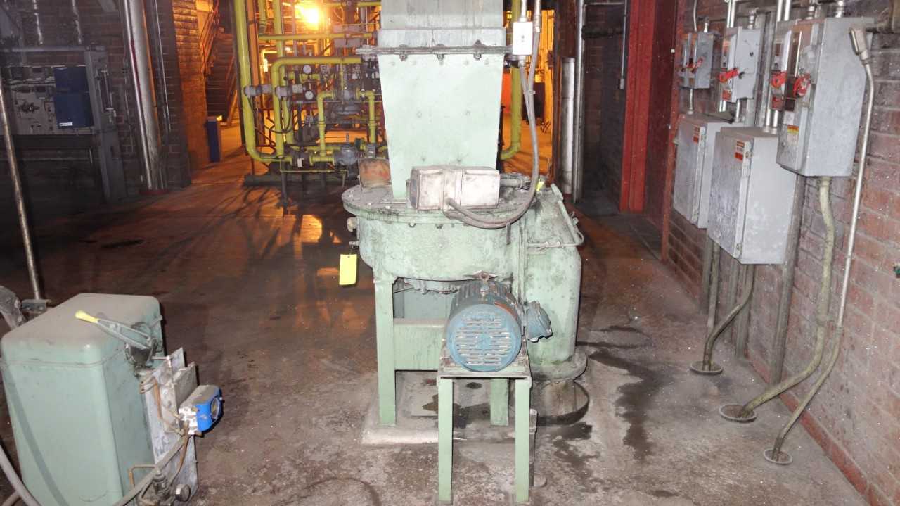 COAL FEEDER W/ RELIANCE 5HP 230/460V-AC MOTOR, JORDAN LA-2410 ACTUATOR - PROCESS EQUIPMENT