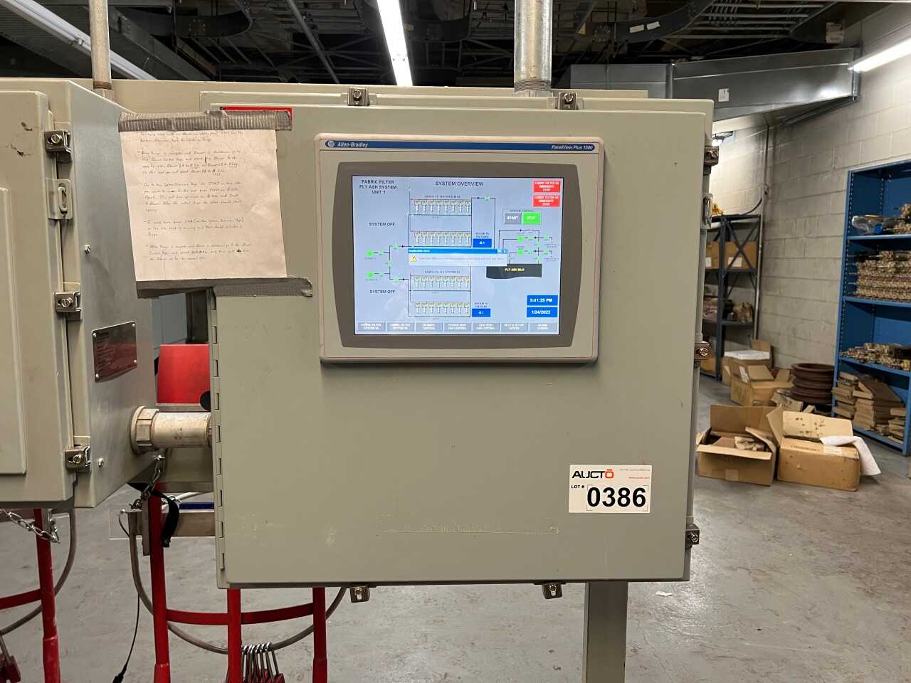 Cabinet with Allen Bradley Panelview Plus 1500 HMI - HMIS & DISPLAYS