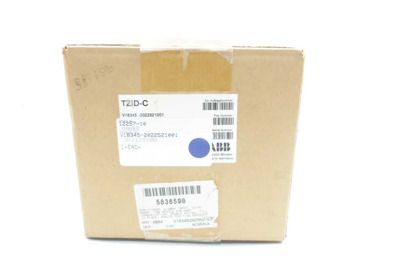 ABB TZID-C V18345-2022521001 VALVE POSITIONER - PNEUMATIC PARTS