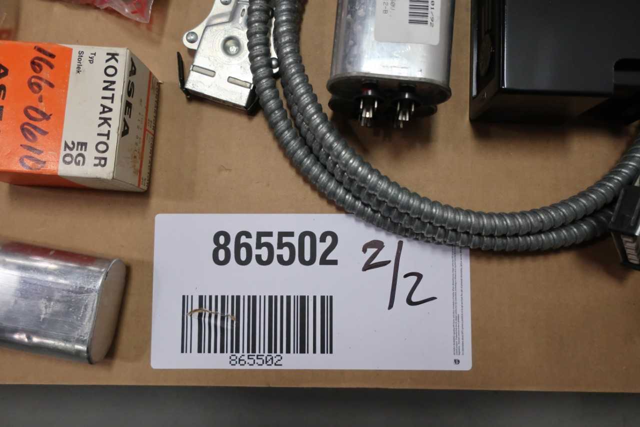 2 PALLETS OF ASSORTED ELECTRICAL PARTS - ELECTRICAL COMPONENTS
