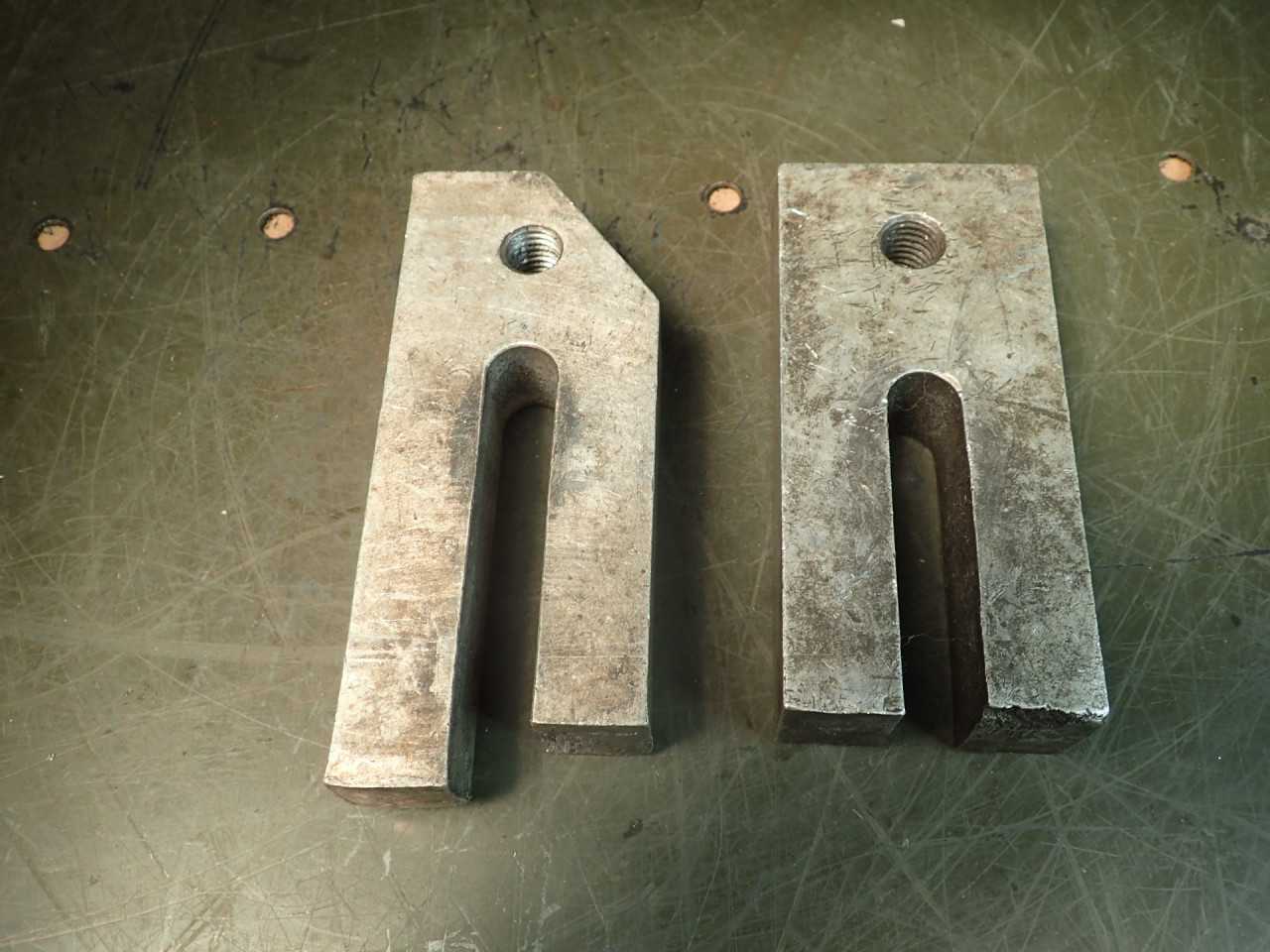 2 Piece Set Aluminum Mill Milling Hold Down Strap Clamps 2" Wide x 1" Thick - MACHINING ACCESSORIES & TOOLING