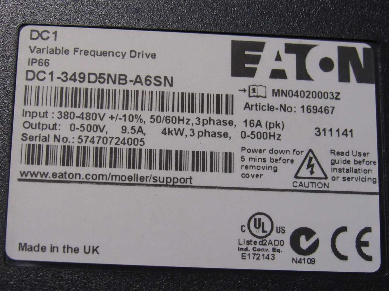 Eaton Frequency Drives - MOTOR DRIVES