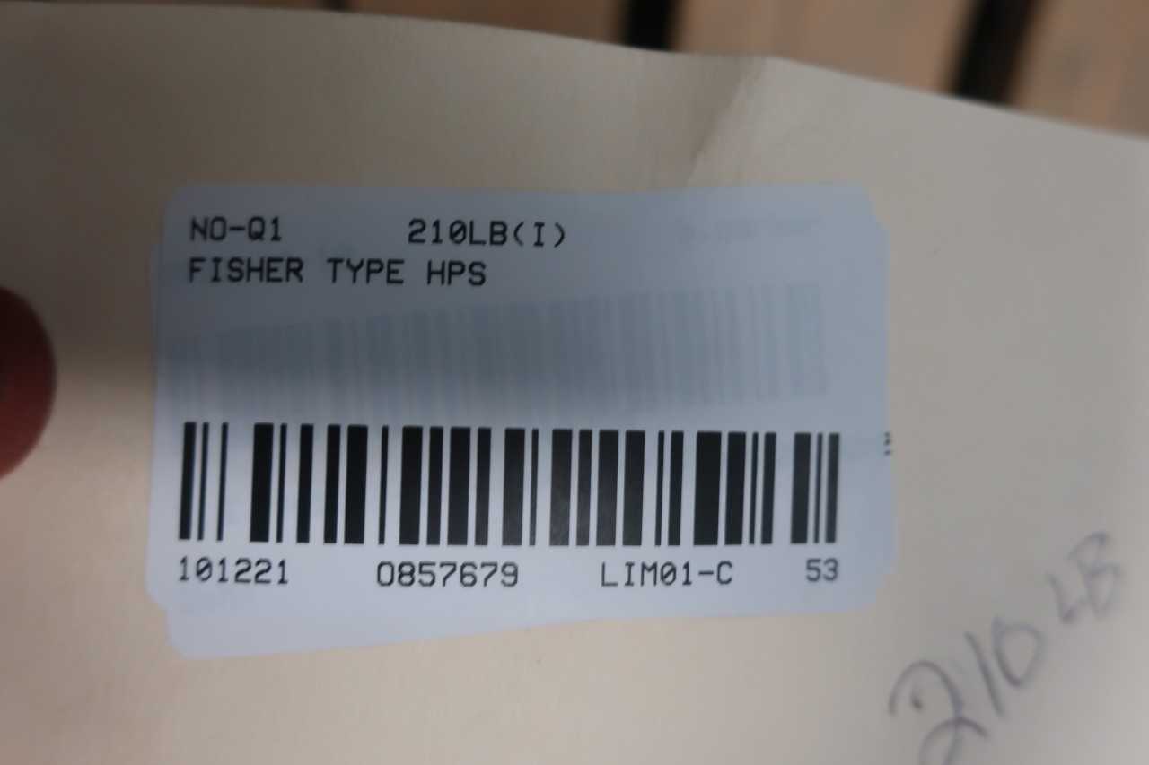 FISHER TYPE HPS PNEUMATIC STEEL FLANGED CONTROL VALVE 3/4IN 1500 - CONTROL VALVE