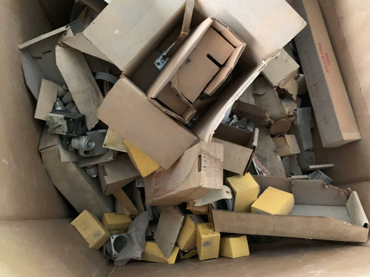CRATE OF ELECTRICAL AUTOMATION EQUIPMENT PARTS - ELECTRICAL COMPONENTS