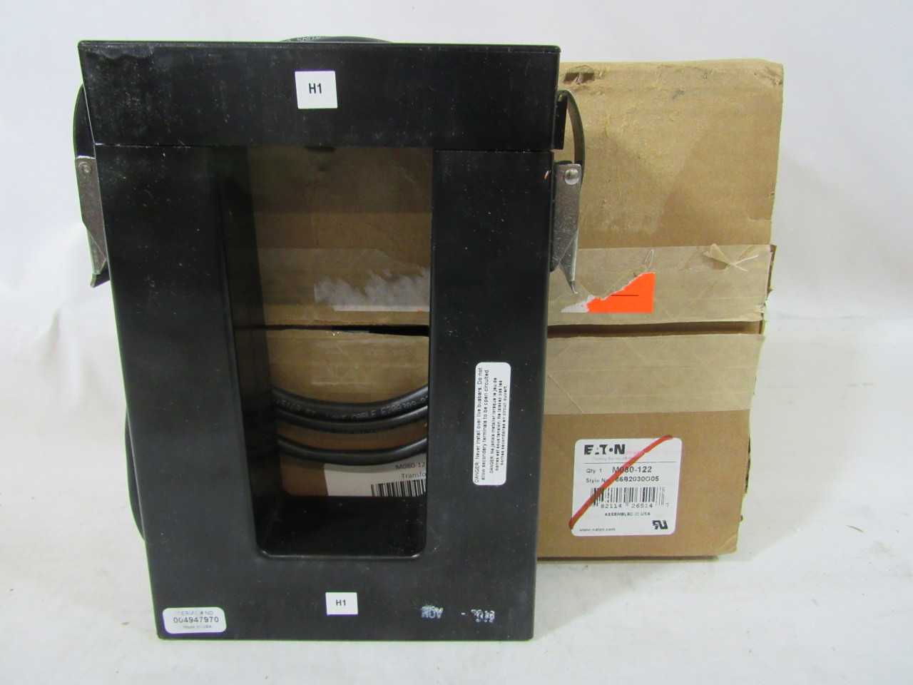 Quantity of 3 New Surplus Eaton M080-122 Current Transformer Split Core 1200A - CONTROL TRANSFORMERS