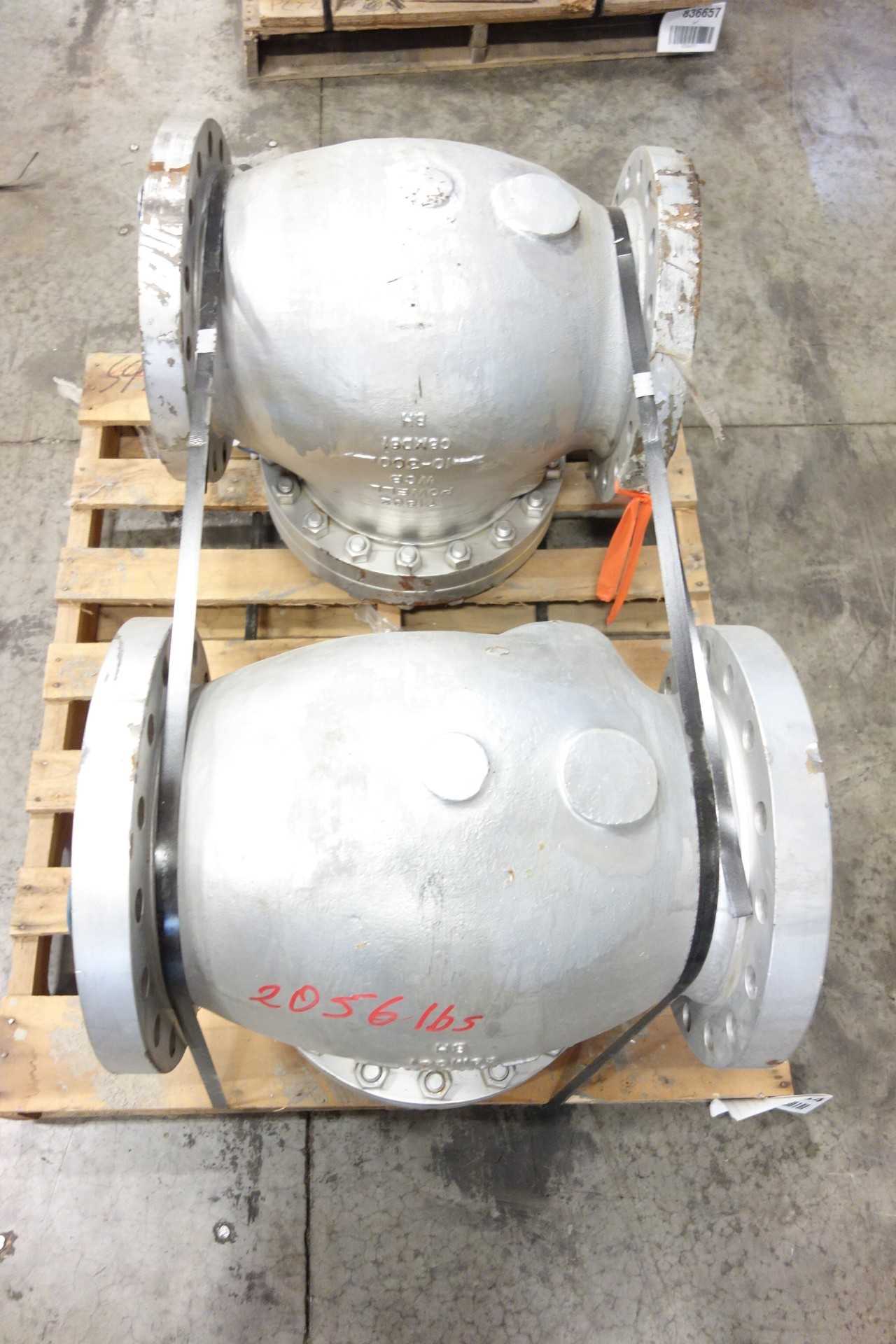 LOT OF 2 POWELL FLANGED CHECK VALVES - CHECK VALVE LOT OF 2 POWELL FLANGED CHECK VALVES - CHECK VALVE