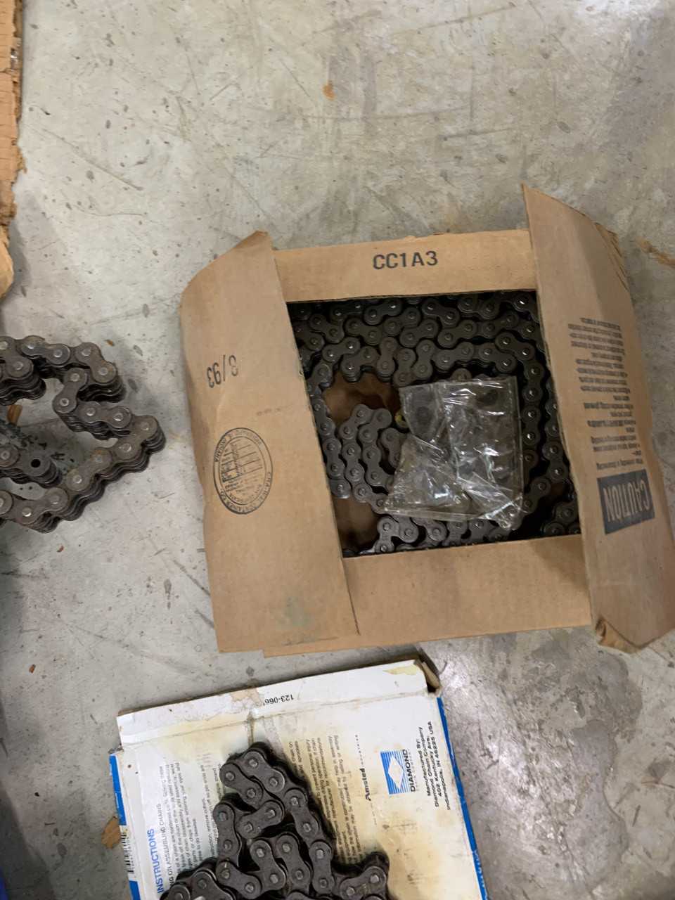 LOT OF NEW ROLLER CHAIN DIAMOND, MORSE ETC. VARIOUS SIZES - MISCELLANEOUS