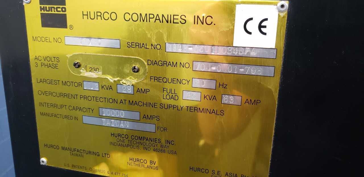 2004 Hurco VMX30 Vertical Machining Center - VERTICAL MACHINING CENTERS